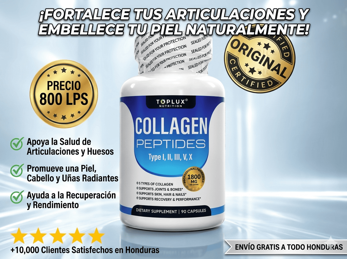 Collagen Peptides, Toplux, 90caps ASIG.